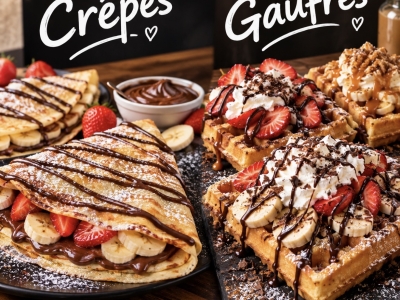 Crepes, waffles & pancakes